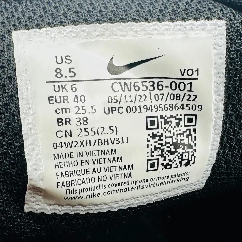 Nike Women's Court Vision Alta Platform Sneakers Black White CW6536-001 Size 8.5